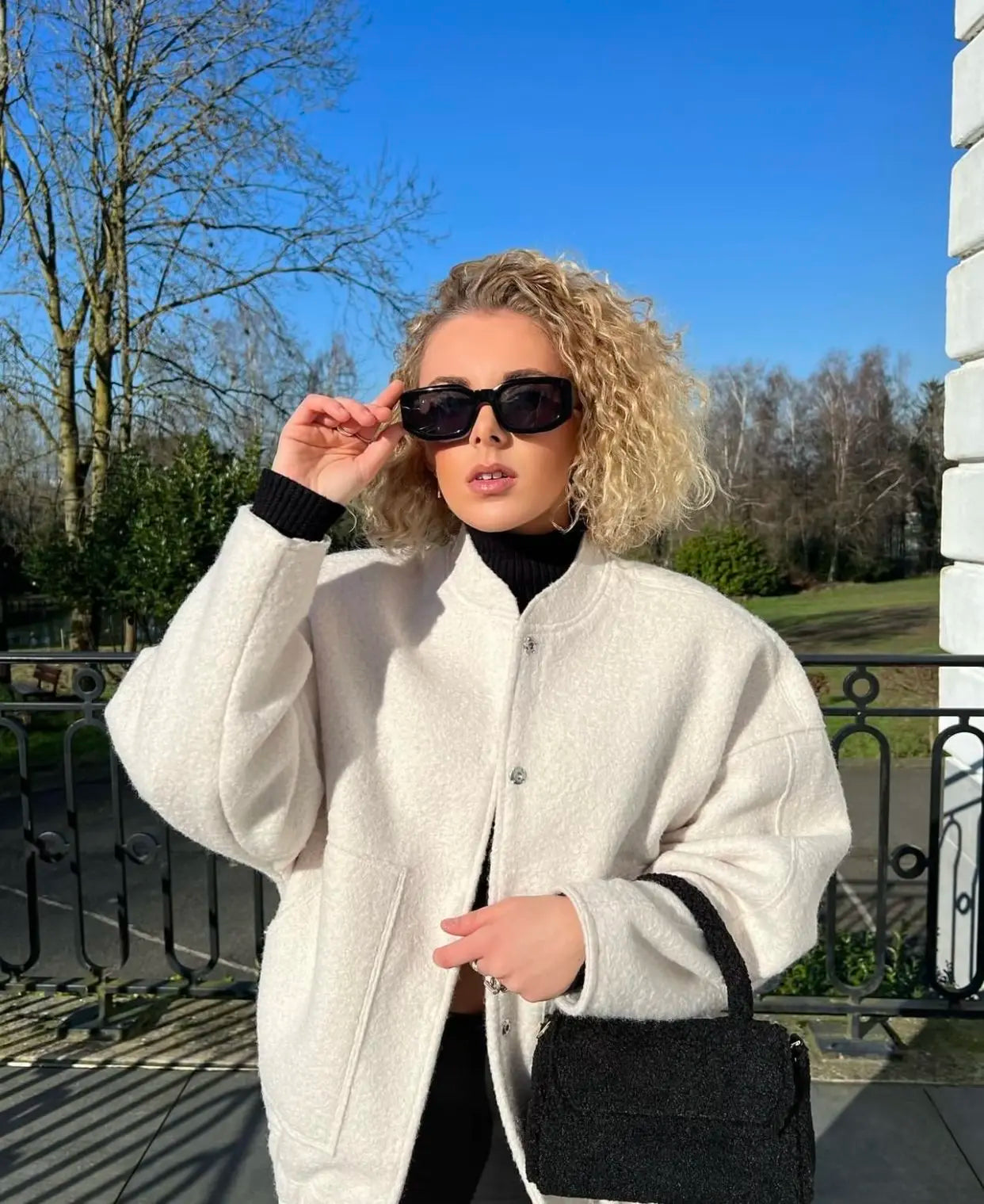 Lizakosht Fashion Big Pockets Bomber Jackets for Women Coats Female Chic Autumn Winter Casual Jacket Ladies New Outerwear