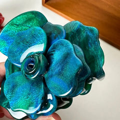 LIZAKOSHT  -  French Three-dimensional Camellia Hair Claw Acetate Elegant Rose Flower Crab Hair Clips Spring Hair Accessories for Women Girls