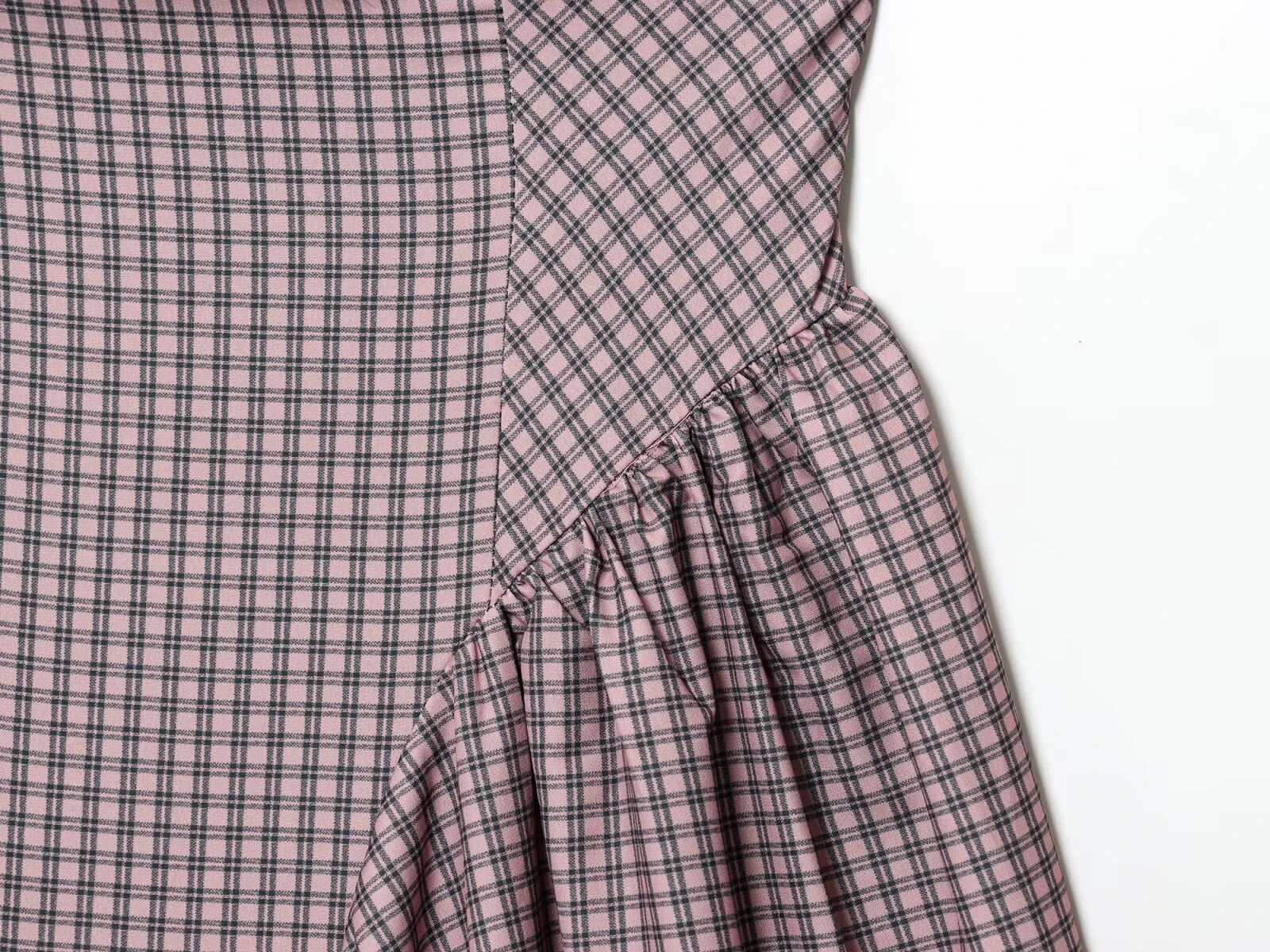 LIZAKOSHT  -  European and American autumn new women's clothing style simple sleeveless slim fit plaid strapless short dress