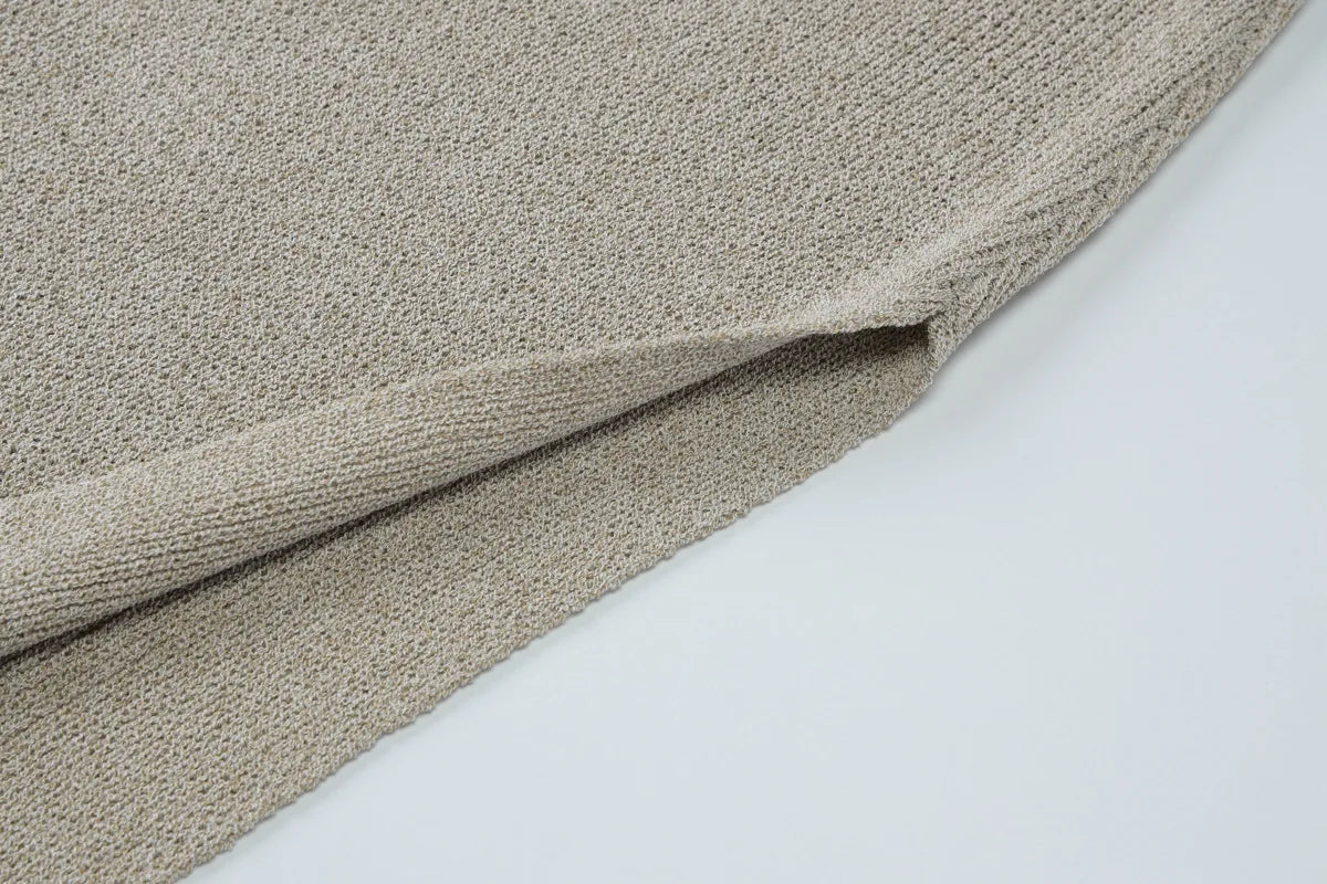 LIZAKOSHT  -  Summer Women's Solid Color Lace-up Chest-wrapped Split Skirt Two-piece Leisure Holiday Fashion Suit