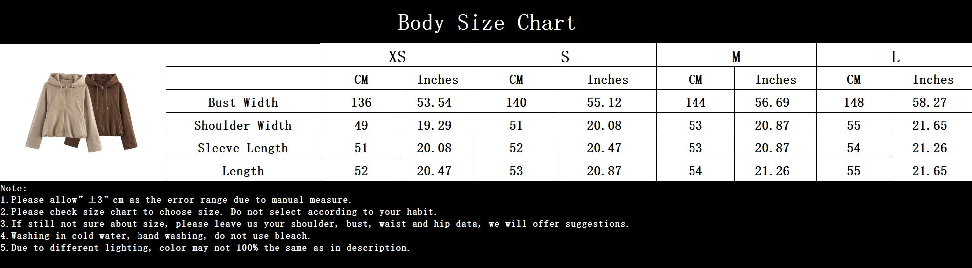 LIZAKOSHT  -  Retro Hooded Jacket Women Casual Loose Loose Zipper Coat Autumn Winter New Fashion Vintage Hoodies Simple Sweatshirt Female