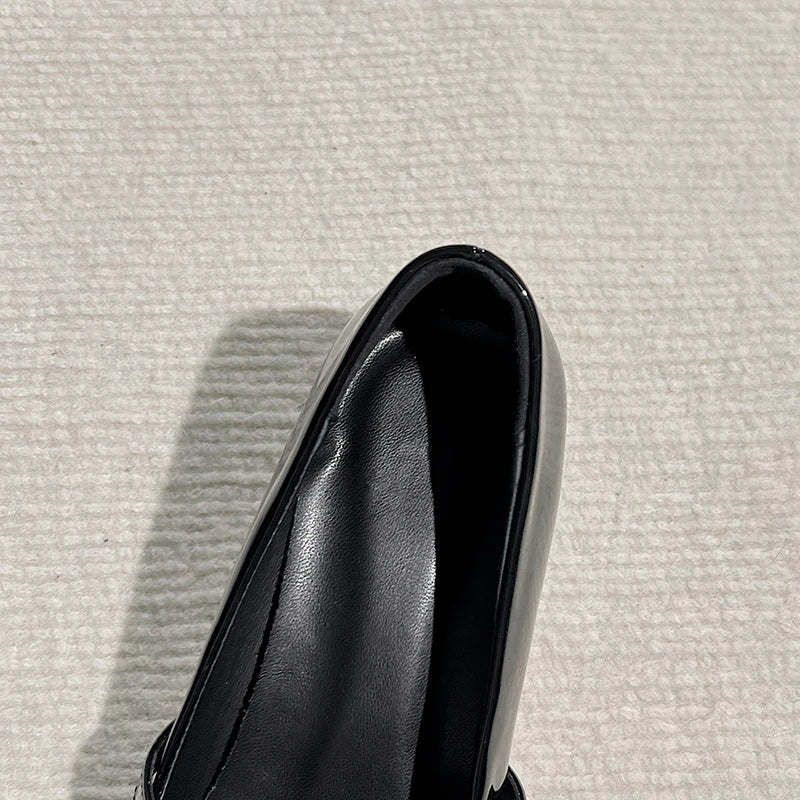 LIZAKOSHT  -  Vintage Slip On Thick Heel Women Mary Jane Shoes Fashion Butterfly-knot Dress Pumps Spring Autumn Concise Zapatos De Mujer