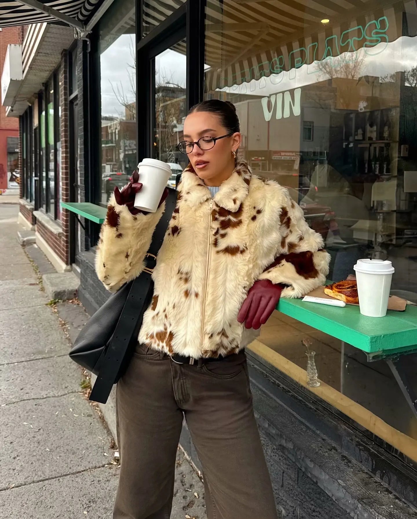 LIZAKOSHT  -  Faux Fur Women Coat 2025 Lapel Zipper Long Sleeve Female Coats Vintage Autumn Winter Pocket Thicken Lady High Street Warm Jacket