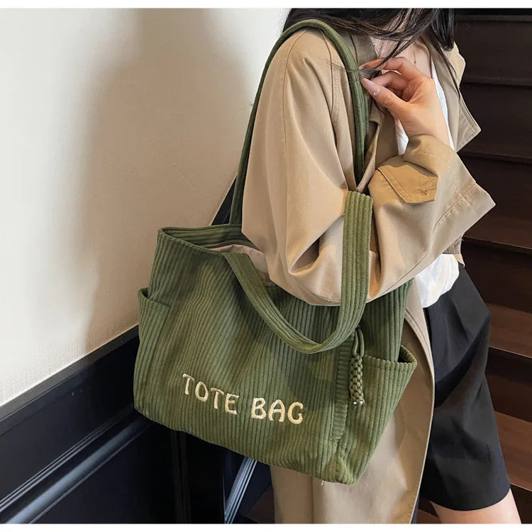 LIZAKOSHT  -  Versatile Large Capacity Top Handle Bag Stylish Plush Tote Bag High End Fashionable Shoulder Bag