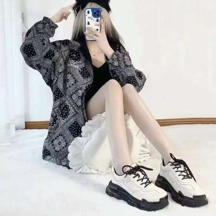LIZAKOSHT  -  Autumn Sneakers Women Simplicity Solid Colour PU Leather Platform Sports Shoes Woman Korean Style Low-top Casual Shoes