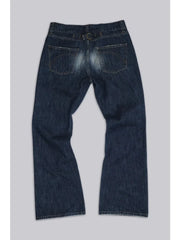LIZAKOSHT  -   Vintage Y2k Blue Jeans Man Women Boyfriend Style American Retro Distressed Straight Denim Pants Straps Design Jeans