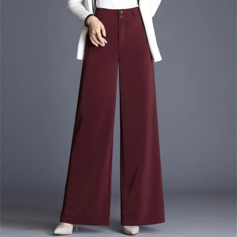 LIZAKOSHT  -  New Wide-leg Pants Suit High-end Women's Casual Loose High Waist Drooping Big Feet