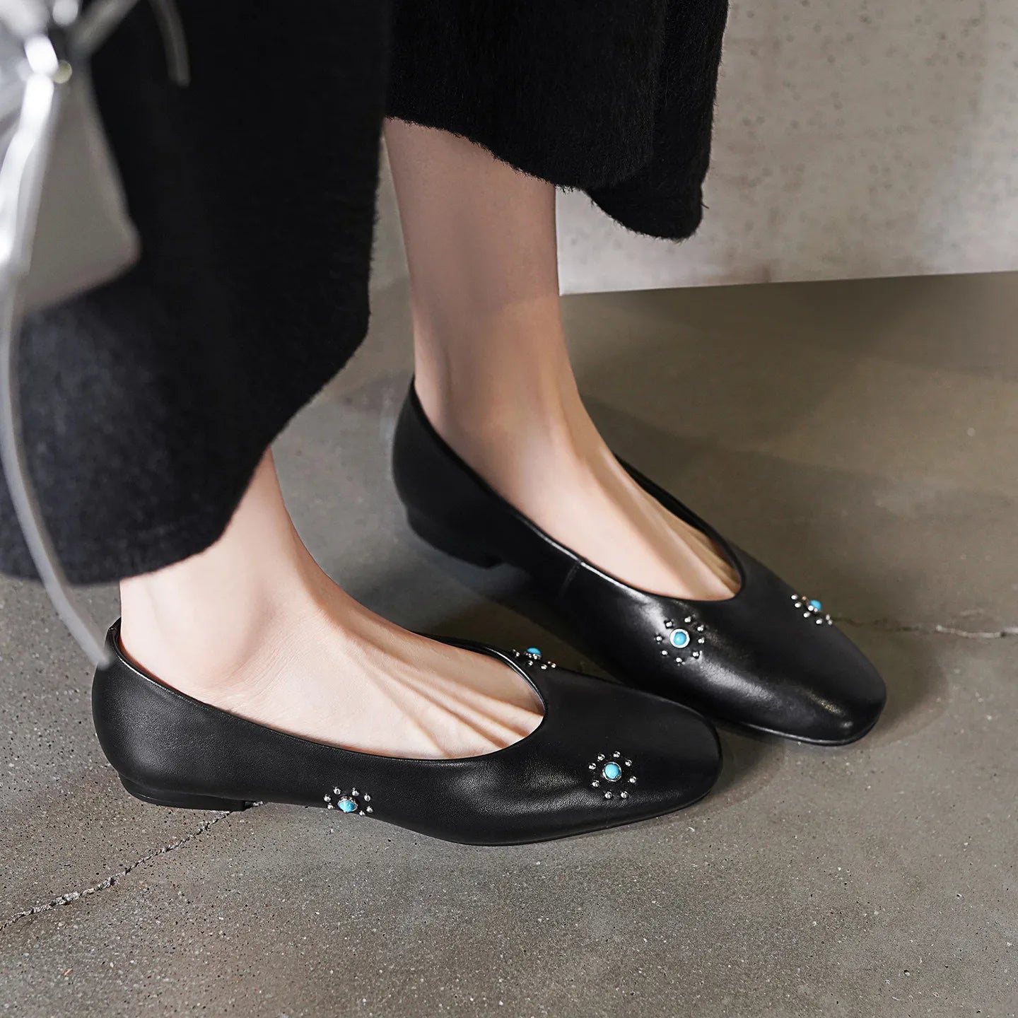LIZAKOSHT  -  Fashion Women's Shoes New High Quality Genuine Leather Shoes Round Head Shallow Mouth Flat Shoes Lightweight Shoes