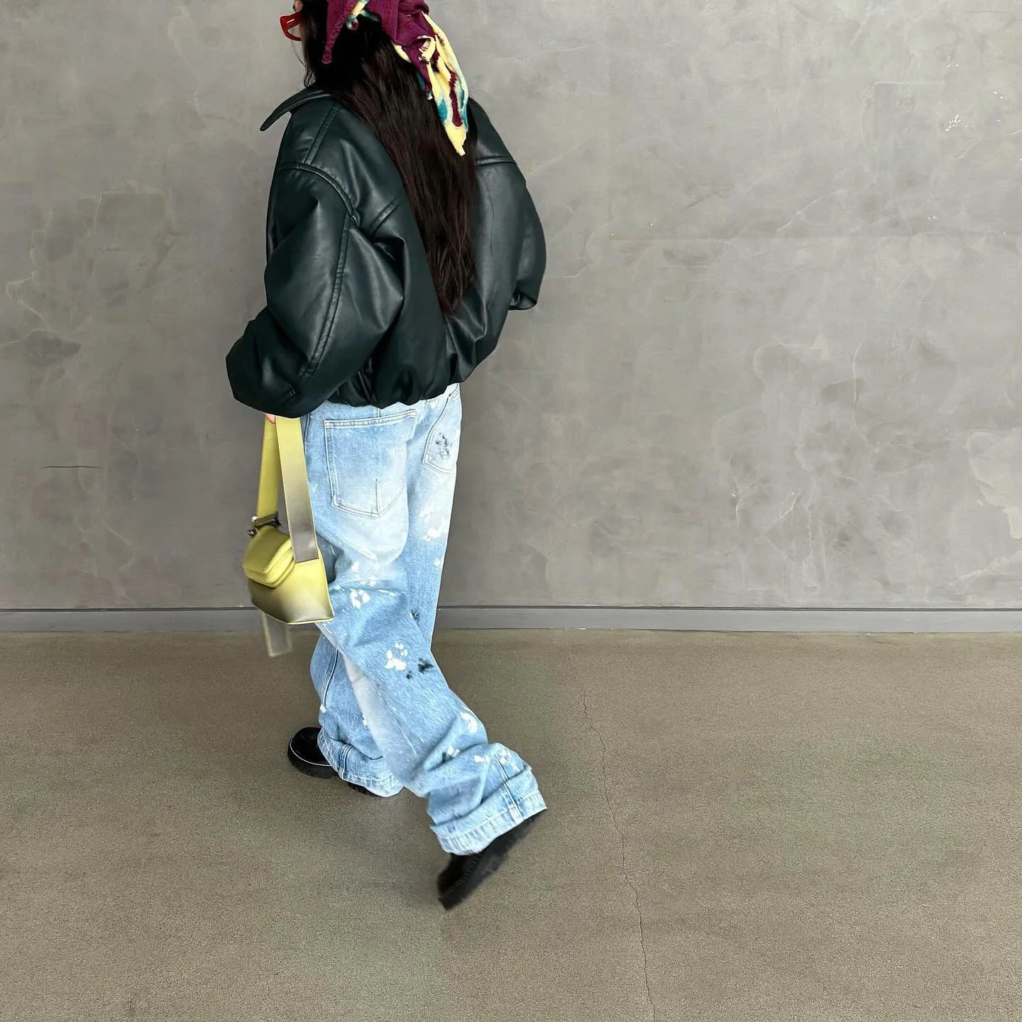 LIZAKOSHT  -  Summer Women's Ripped Baggy Straight-leg Denim Pants Hip Hop Fashion Graffiti Printed Jeans Casual Y2K Streetwear Jean Trousers