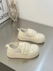 LIZAKOSHT  -  Round Toe Women's Shoes Platform Elegant Slip-on Casual Female Sneakers Clogs Summer Small Slip On New Leisure Lace Sexy Hook &
