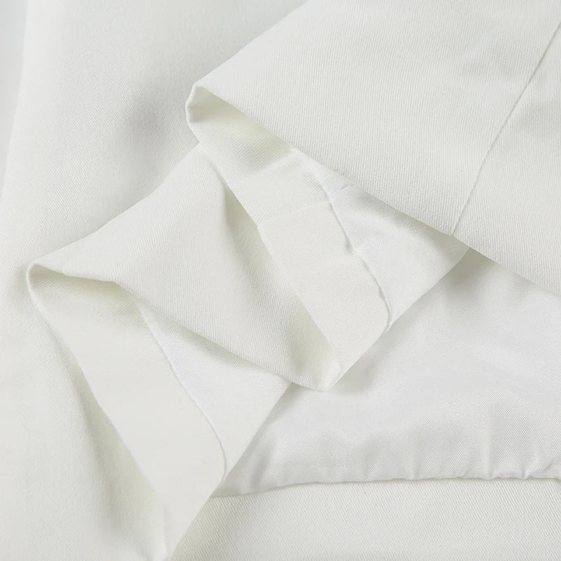 LIZAKOSHT  -  Women Casual V-neck Buttons Sleeveless Shirt Vest Minimalist Office Wear Lady Waistcoat Fashion Elegant White Tanks