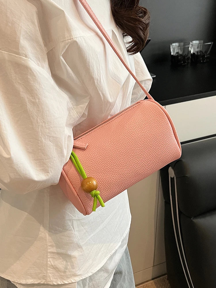 LIZAKOSHT  -  Casual Pillow aped Crossbody Bag for Women Summer 2025 Trend Soft PU Leather Small Size Multifunctional Korean Sle Bag