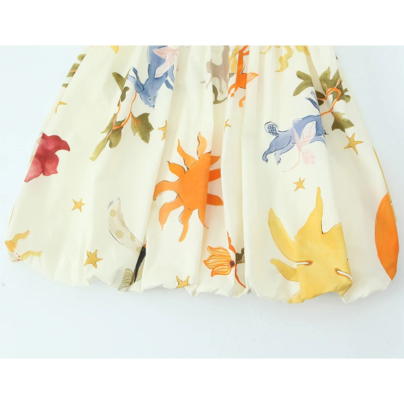 LIZAKOSHT  -  New Women Sexy Spaghetti Strap Floral Print Mini Dress Female Holiday Summer Loose Dress Short Vestidos