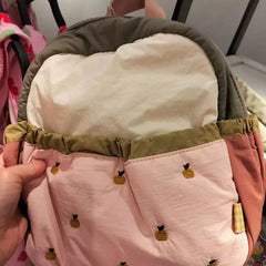 LIZAKOSHT  -  Kids Backpack Little Apple Embroidered Lightweight Schoolbag For Toddler Cute Mini Bag For Baby Kindergarten