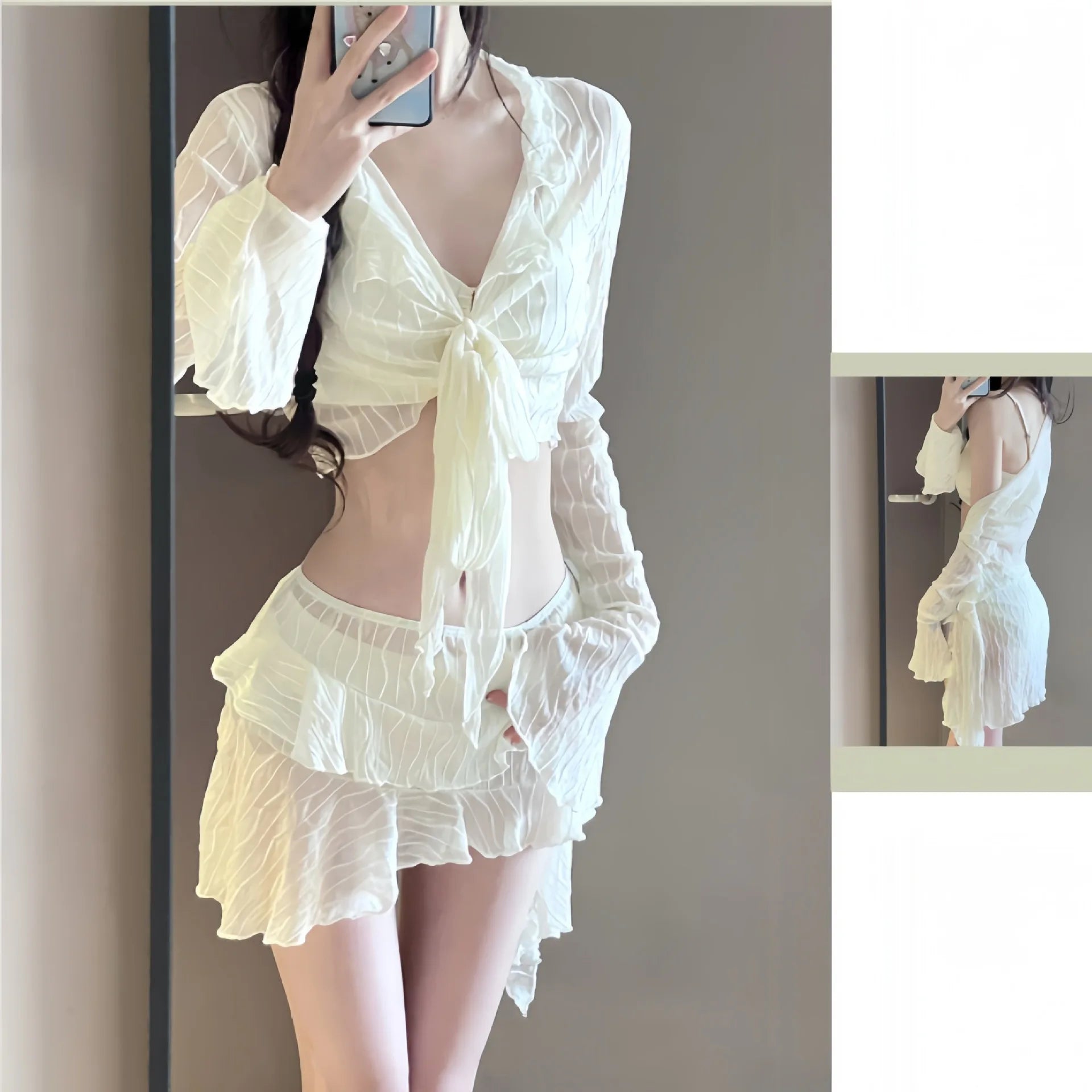 LIZAKOSHT  -  Women in Swimsuits Bikini Slim Conservative Sexy Split Vacation