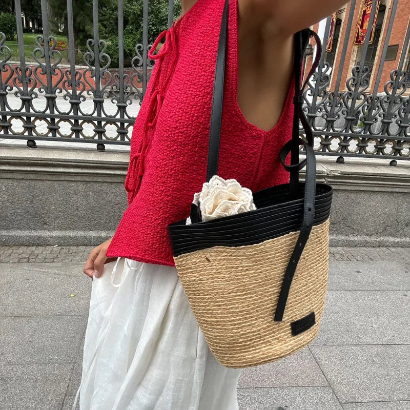 LIZAKOSHT  -  Casual Knit Lace Up Vests Women Loose Hollow Out Sleeveless O-neck Sweater Top Autumn New Lady Solid Cardigans Streetwear