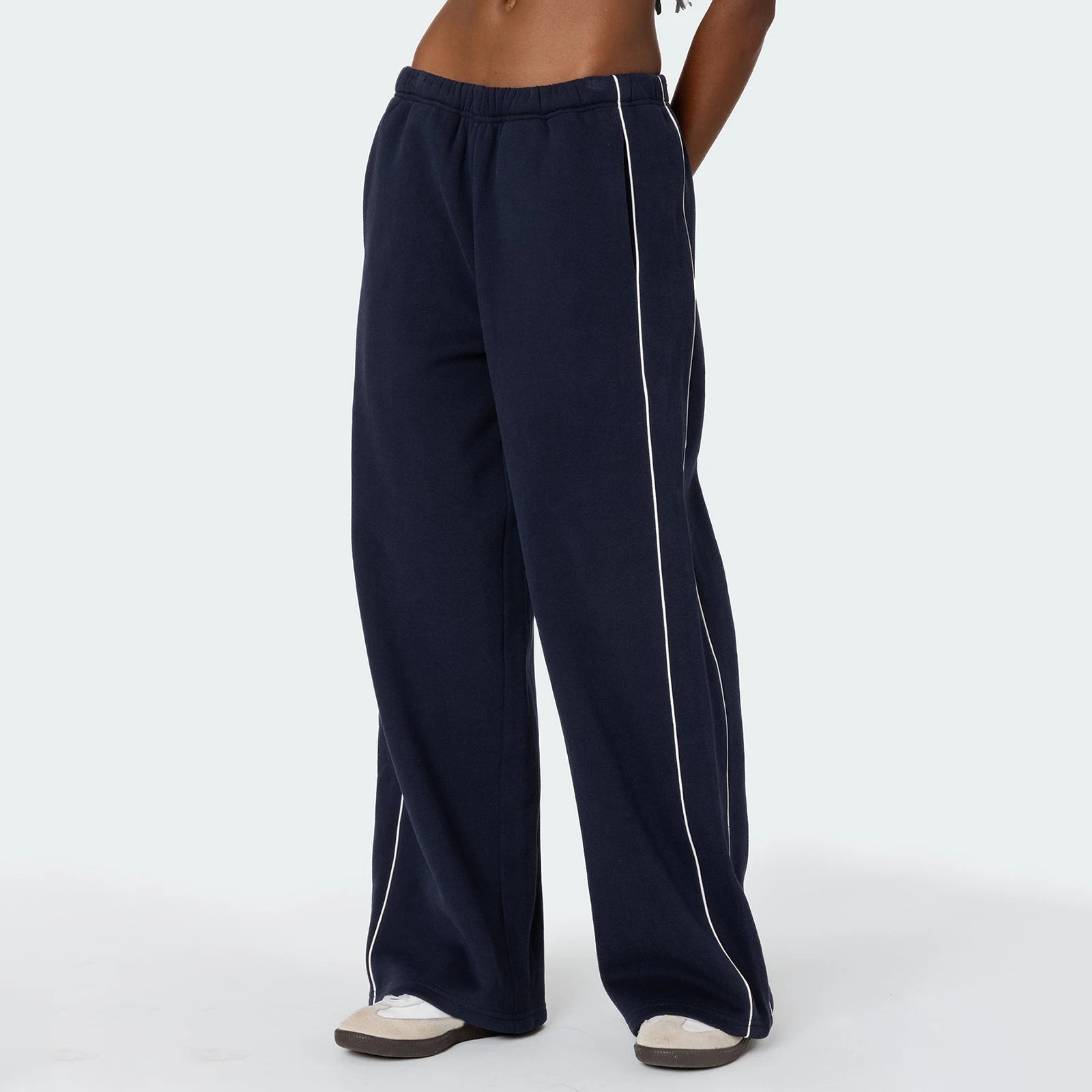 LIZAKOSHT  -  Women's Casual Joggers Sweatpants Spring Fall Drawstring High Waist Wide Leg Trousers Baggy Athletic Sweatpants