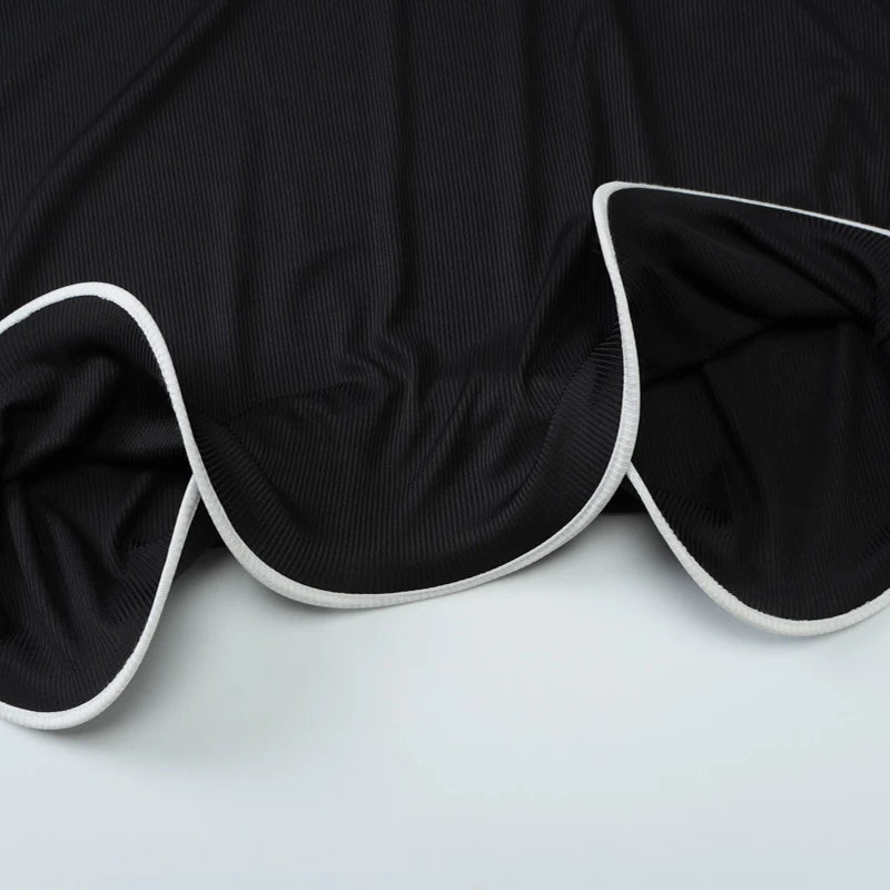 LIZAKOSHT  -  Temperament Halter Edge Curl Sleeveless Long Bodycon Solid Dress Tight Banquet Party Elegant Ladies Summer Backless Gowns