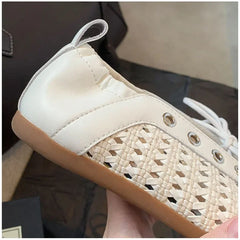 LIZAKOSHT  -  Hollow Out Round Toe Tabi Ballet Flats Heels Sandals Women Comfortable Walking Lazy Loafers Casual Girls Dance Shoes