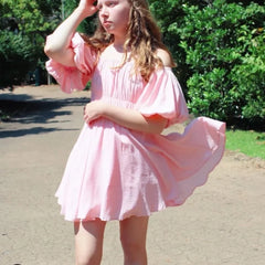 LIZAKOSHT  -  Elegant Sexy Square Collar Mini Dress Women Vintage Puff Short Sleeve Elastic Waist Summer Dresses Female Boho Vestidos