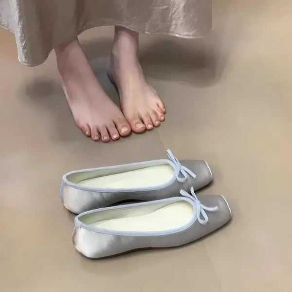 LIZAKOSHT  -  Increased Internal Butterfly-Knot Shoes Woman's Slippers Soft Butterfly-knot Butterfly-Knot Female Shoes Increased Internal