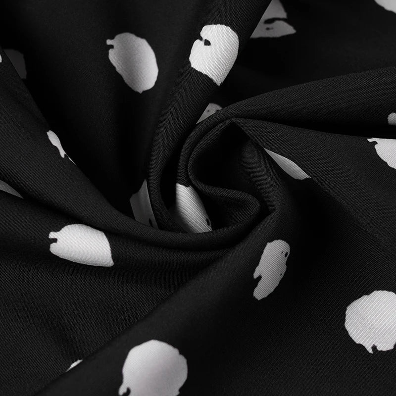 LIZAKOSHT  -  Elegant Polka Dot A-Line Dress Casual Sleeveless Slim-Fitting Dresses Women Fashion Streetwear Party Vestidos Summer