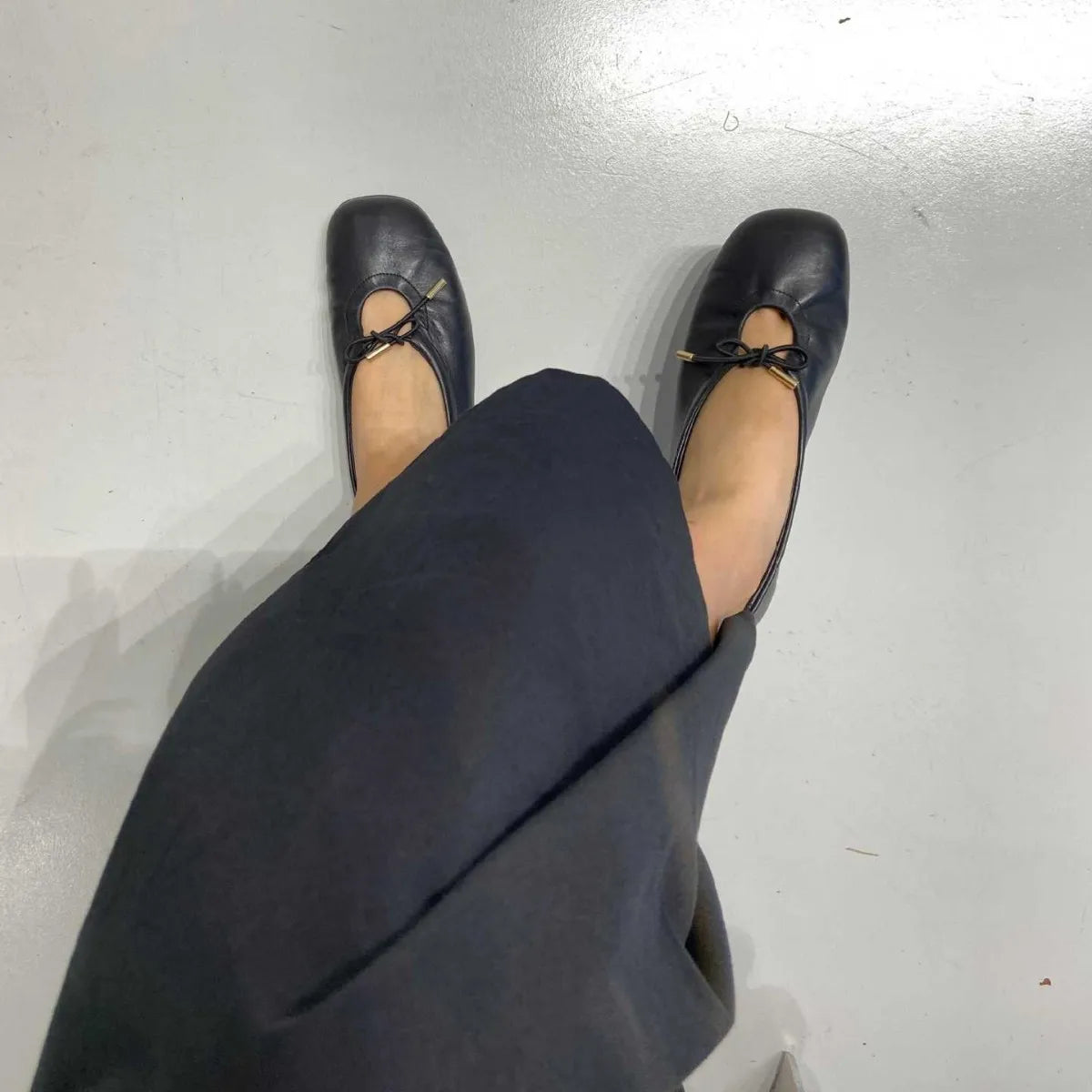 LIZAKOSHT  -  Designer Spring Women Ballet Flats Casual Shallow Butterfly-knot Shoes Soft Sole Women's Elegant Leather Dress Shoes