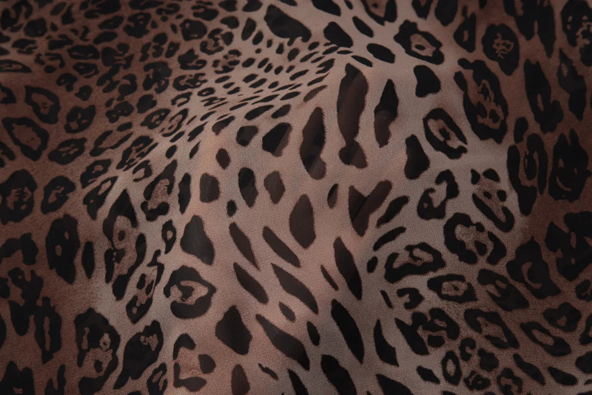 LIZAKOSHT  -  Women Sexy Leopard Print Chiffon Vacation Dress Streetwear Summer Girls Spaghetti Strap Backless Party Club Dresses