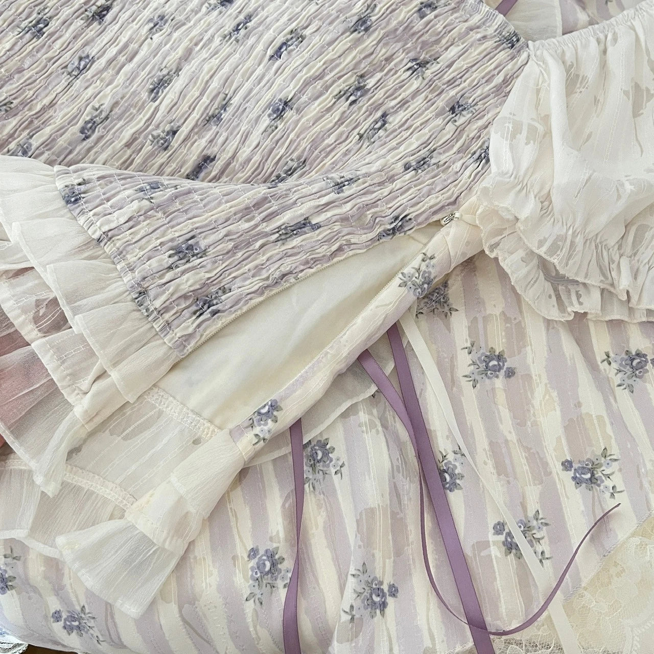 LIZAKOSHT  -  Summer Women Y2k Kpop Vacation Korean Shoujo 2000s Lolita Outfits 2 Piece Set Short Sleeve Crop Tops + Gyaru Coquette Mini Skirt
