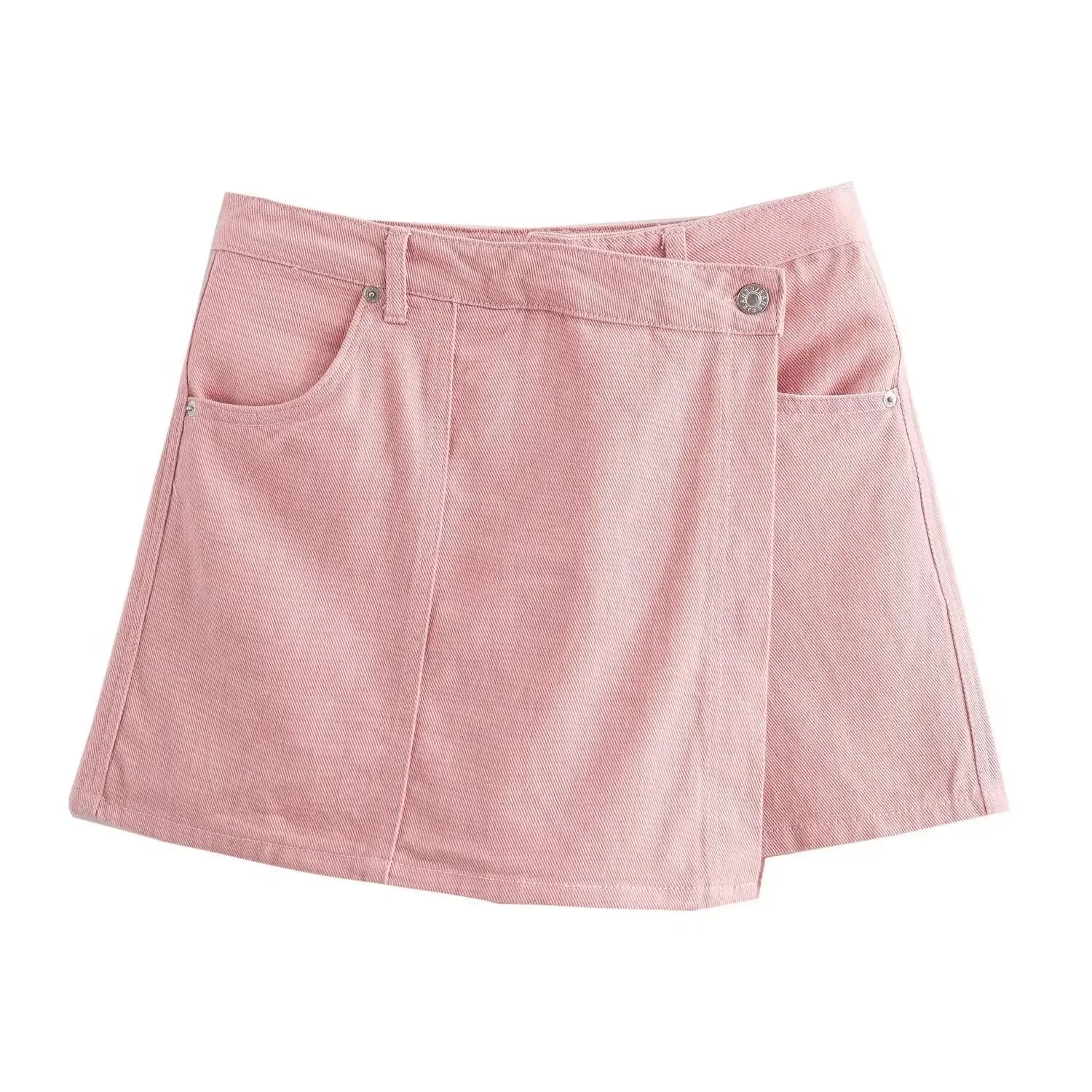 LIZAKOSHT  -  New Fashion Demin 2-Piece Short Sets Women Outfits Holiday Summer Vintage Tops Women Spring Suits Culottes Set Lady Tracksuits