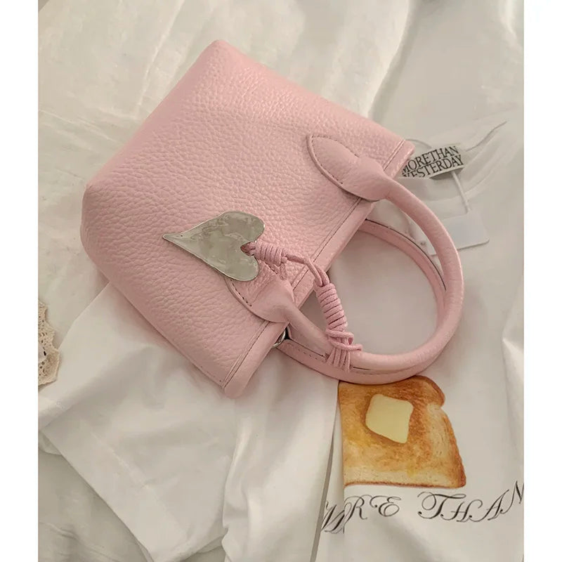 LIZAKOSHT  -  Summer  Handbag Women's Trendy Small Tote Bag Versatile oulder Crossbody Bag Soft PU Leather Daily Use Buet ape