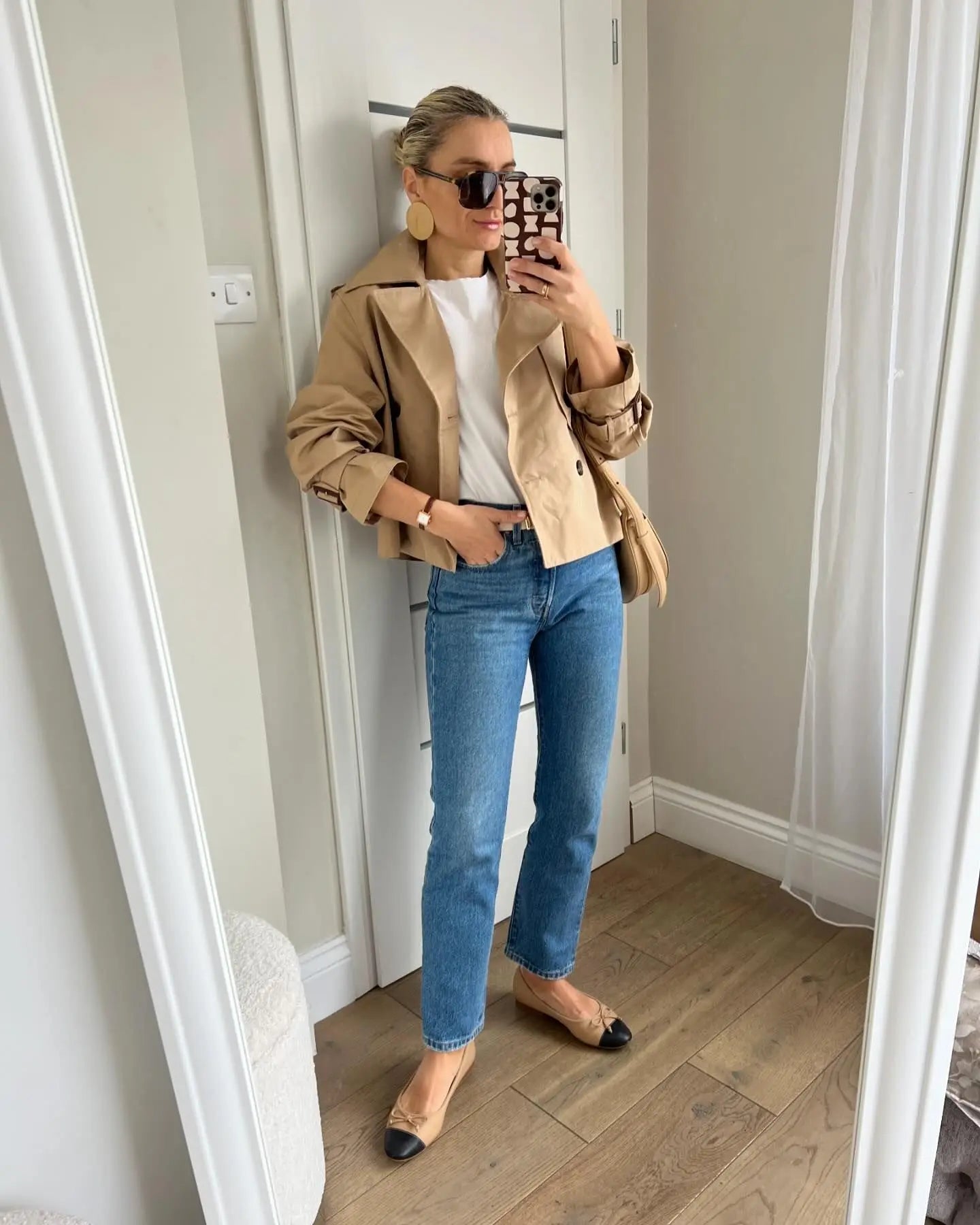 LIZAKOSHT  -  Short Women's Windbreaker Coat Chic Double-breasted Long Sleeve New Outerwear Lady Streetwear Windbreaker Jackets