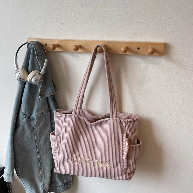 LIZAKOSHT  -  Versatile Large Capacity Top Handle Bag Stylish Plush Tote Bag High End Fashionable Shoulder Bag