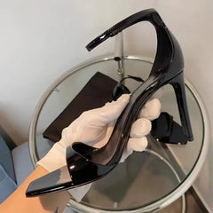 LIZAKOSHT  -  Summer thin heel peep toe women sandals buckle strap heels