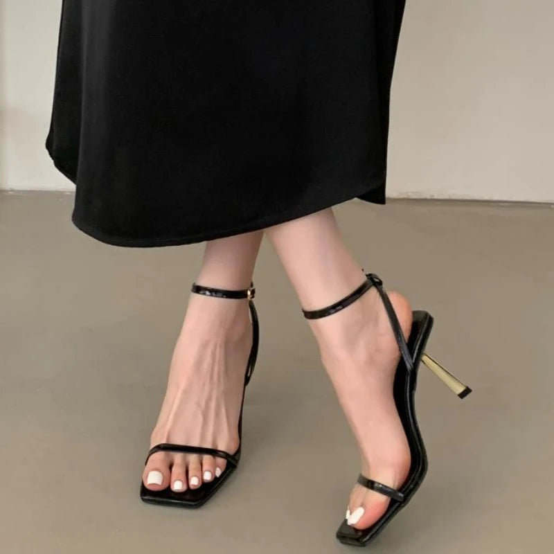 LIZAKOSHT  -  Summer Elegant High Heeled Sandals Women Sexy Slingback Narrow Strap Pumps Luxury Party Women Brand Designer Shoes women shoes
