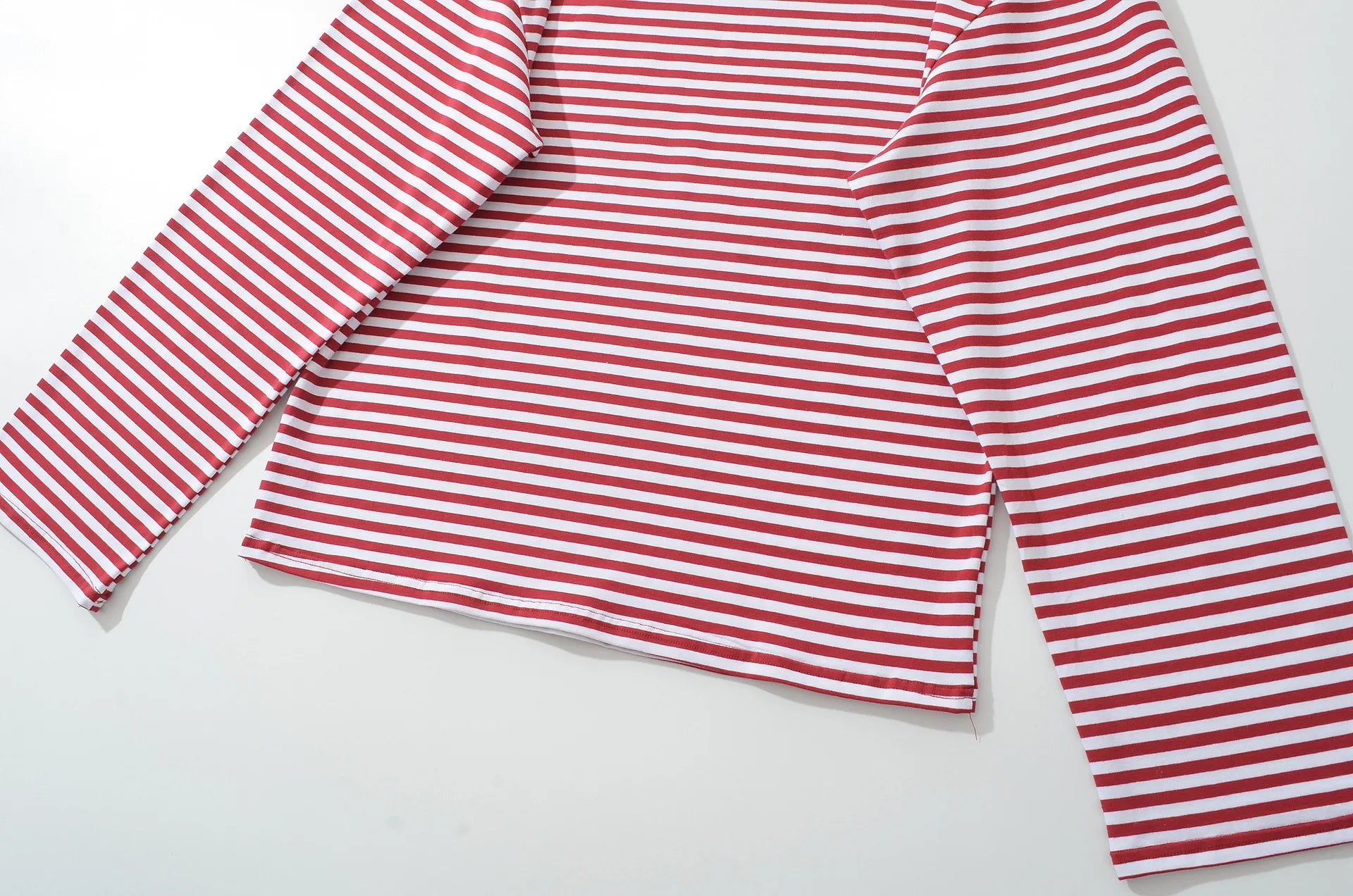 LIZAKOSHT  -  Women Casual Striped Long Sleeve Cotton Tops Autumn O-neck Patchwork Loose T-shirt High Street Female Vintage Tops New