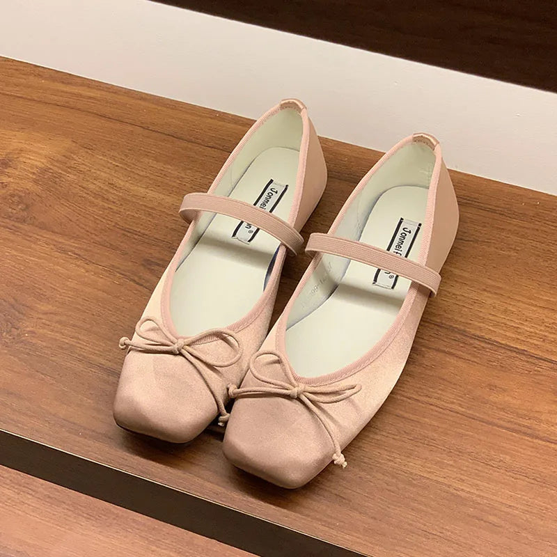 LIZAKOSHT  -  Spring New Candy Color Women Flat Shoes Fashion Round Toe Ladies Elegant Mary Jane Shoes Soft Ballerina Shoes New Woman