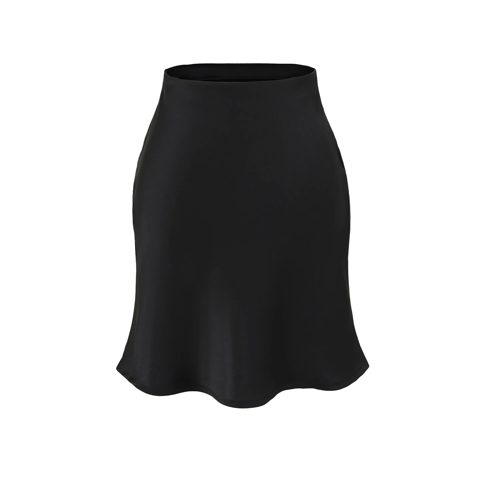 LIZAKOSHT  -  Summer High Waist Mini Women's Skirt Elegant Women Satin New Style High Waist Fish Tail Half Skirt Women Office Women's Skirts