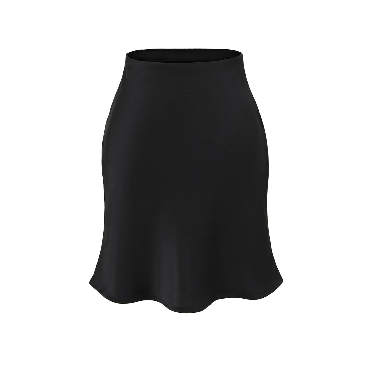 LIZAKOSHT  -  Summer High Waist Mini Women's Skirt Elegant Women Satin New Style High Waist Fish Tail Half Skirt Women Office Women's Skirts
