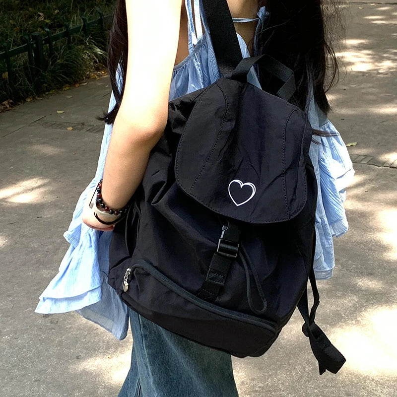 LIZAKOSHT  -  Casual Nylon Bapa Lightweight Travel Large Capaci Women's oulder Bag Commuter Sle Decorative Stitching Pure ...