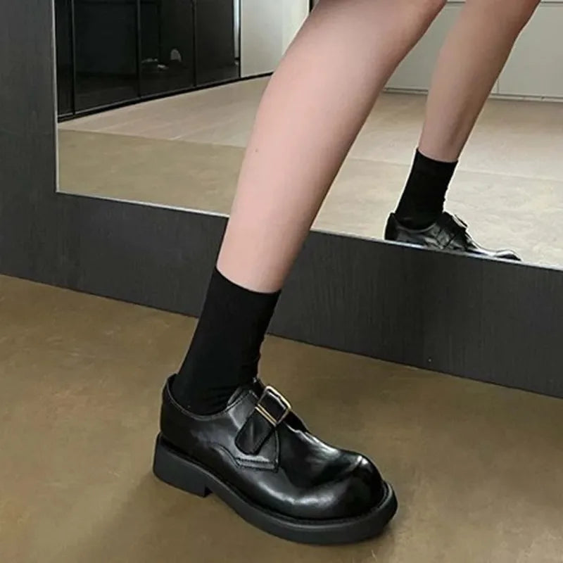 LIZAKOSHT  -   Soft Leather Round Toe Women's High Heels, Comfortable Fashionable Suitable for Women's Shoes All Year Round