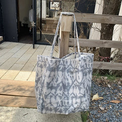 LIZAKOSHT  -  Autumn and Winter Woolen Plaid Shoulder Bag Double Sided Use Handbag Large Capacity Tote Bags For Women