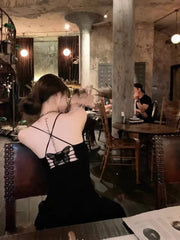 LIZAKOSHT  -  Sexy Backless Bodycon Printed Mesh Long Dresses for Women 2024 Summer New Korean Elegant Fashion Evening Party Female Clothing