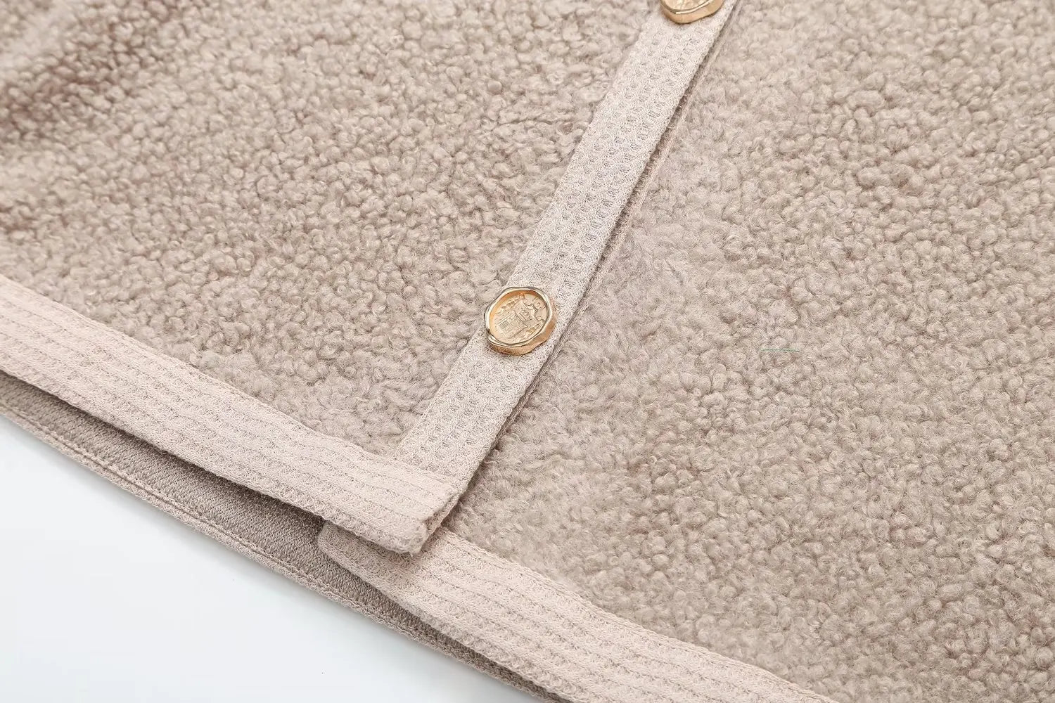 LIZAKOSHT  -  Faux Lambwool Coats Women Autumn Fashion Short Jacket Female Elegant Chic Single Breasted Outerwear Lady High Street Solid Coat