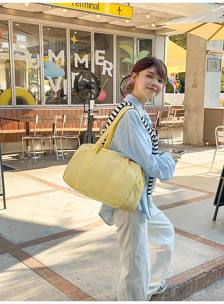 LIZAKOSHT  -  New Cute Shoulder Bag for Girls Simple Design Student Handle Bag  Bag for Textured Casual and Simple DesignTravel Daily Commute