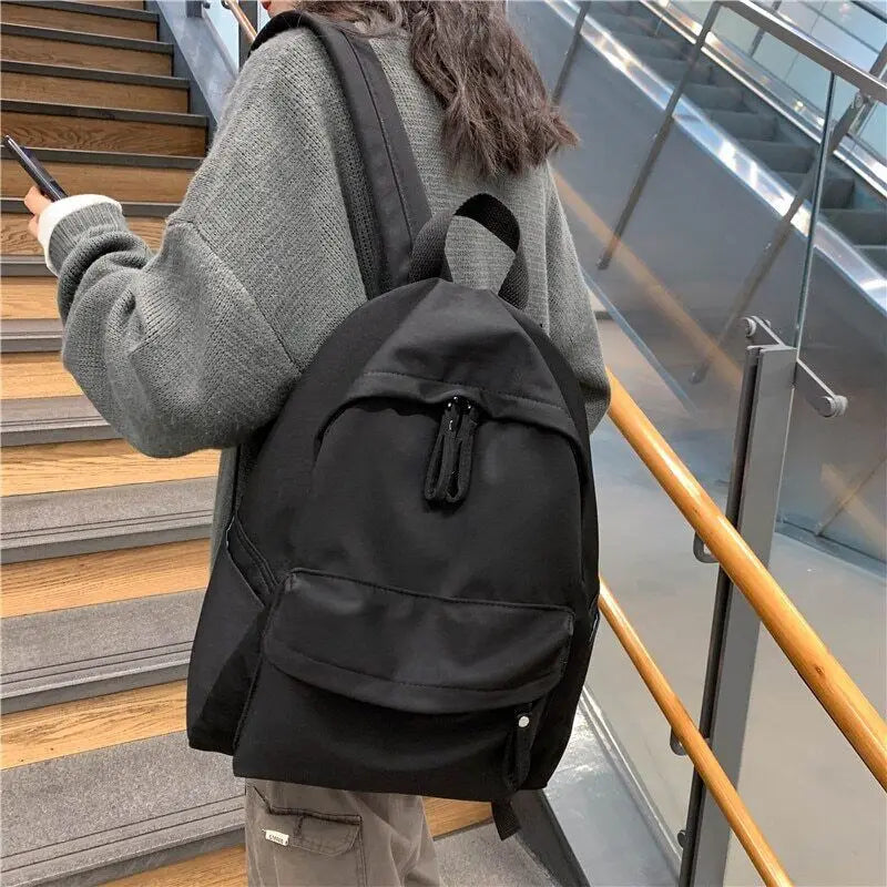 LIZAKOSHT  -  Canvas Women Backpack Anti-theft Shoulder Bag School Bag Fashion Backpack