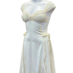 LIZAKOSHT  -  New Women's Nightgowns with Chest Pad Pleated Thin Suspender Nightdress Sexy Lingerie Close-fitting Slim Nightwear for Ladies