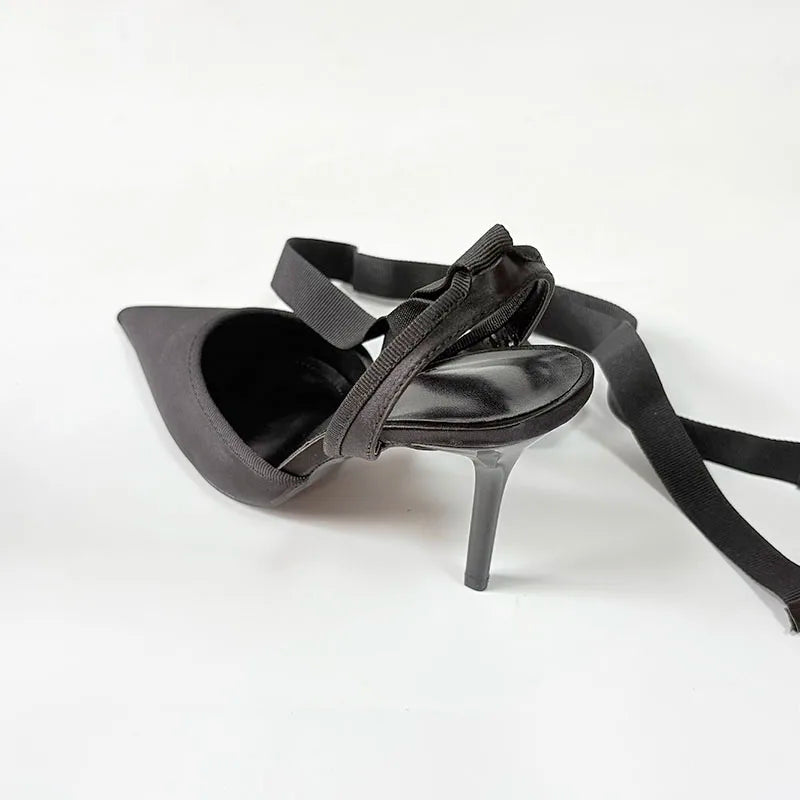 LIZAKOSHT  -  Stiletto Heels Ladies Shoes Luxury Female Party Wedding Pointed Toe Summer Sexy Fashion Ankle Strap Woman Heeled Sandals Pumps