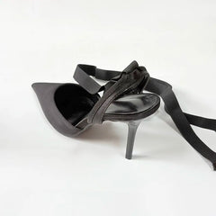 LIZAKOSHT  -  Stiletto Heels Ladies Shoes Luxury Female Party Wedding Pointed Toe Summer Sexy Fashion Ankle Strap Woman Heeled Sandals Pumps