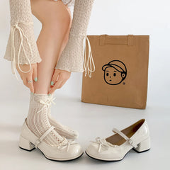 LIZAKOSHT  -  Retro red high-end French thick heel light mouth single shoes women's summer new with skirt versatile Mary Jane shoes